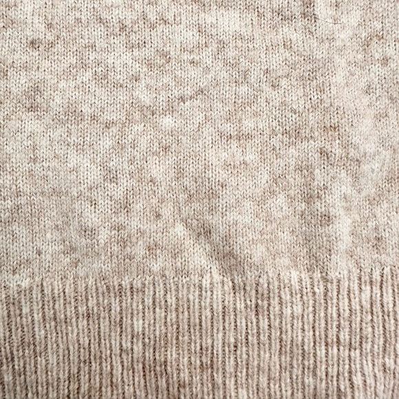J. Crew Heathered Beige Wool Blend Crewneck Sweater - Picture 6 of 8